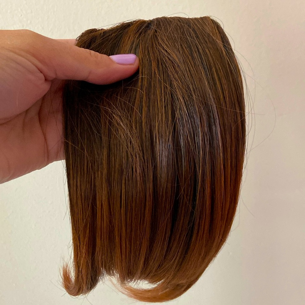 Faux bang clip in